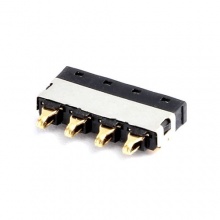 弹片式电池连接器_电池座连接器厂家_航宏电子