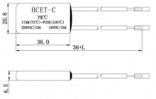 窗帘电机热保护器-海川温控